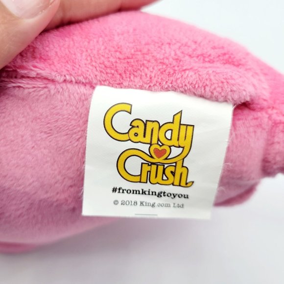 Hunter Leisure Pty 2018 Candy Crush Game Pink Bubblegum Troll Small Plush 8" - Picture 7 of 9
